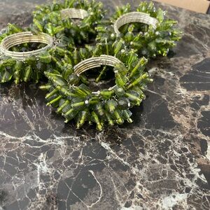 Vibrant Green Napkin Holders (set of 4)